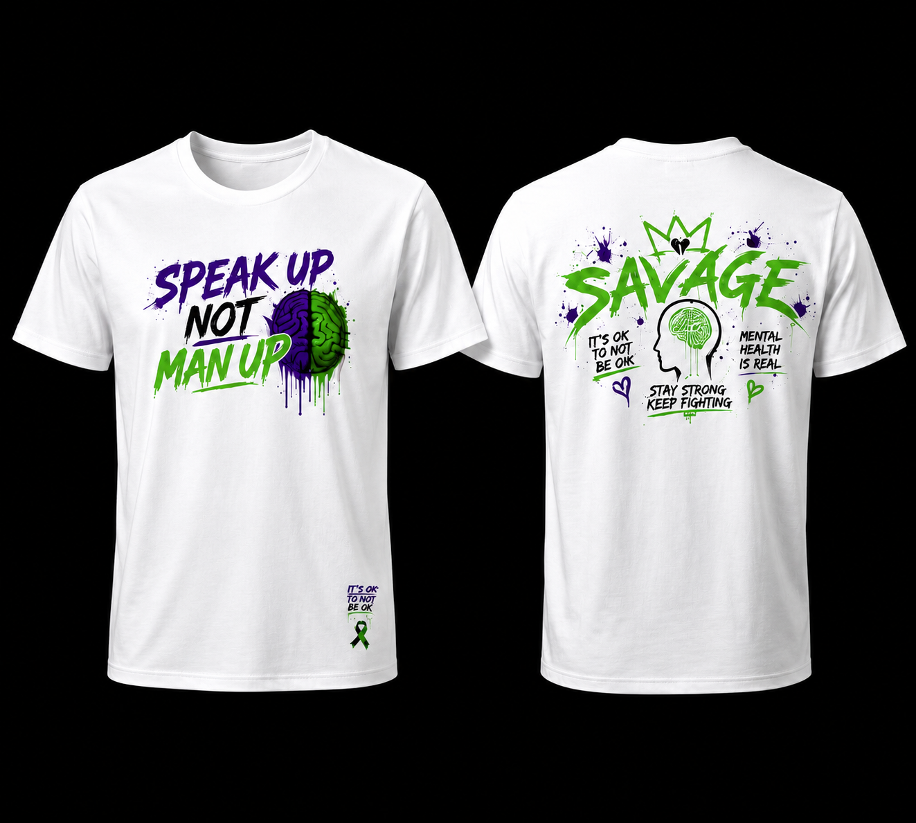 SPEAK UP NOT MAN UP - T-SHIRTS