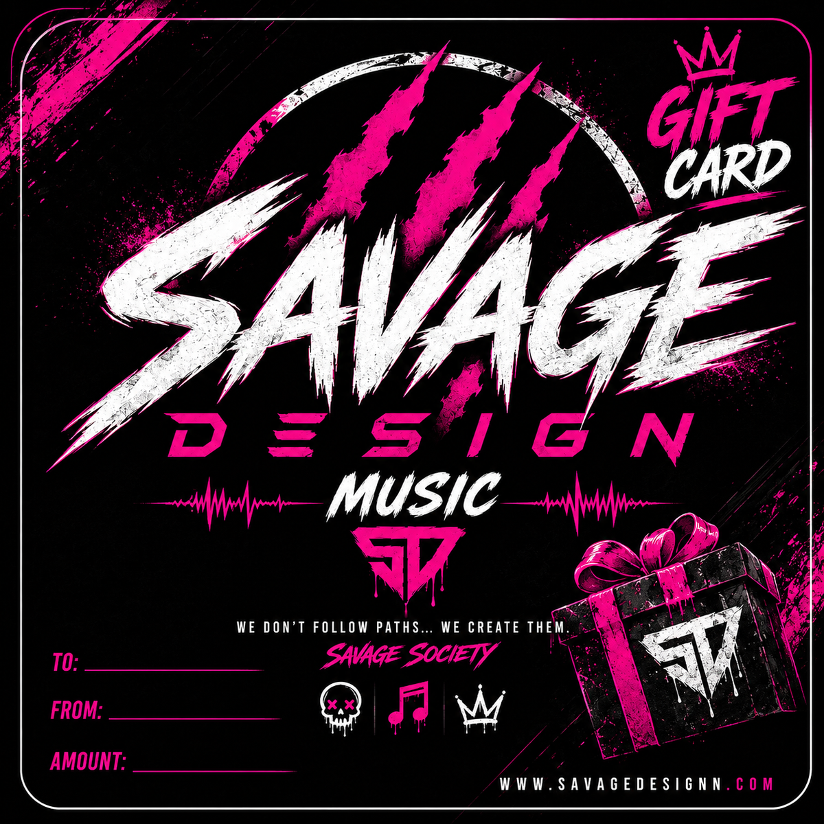 The savage gift card